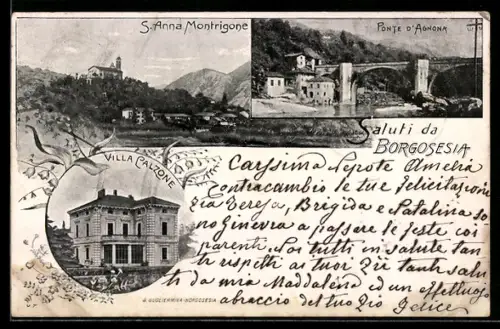 AK Borgosesia, S. Anna Montrigone, Ponte d`Agnona, Villa Calzone
