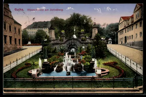 AK Gotha, Wasserkünste am Schlossberg