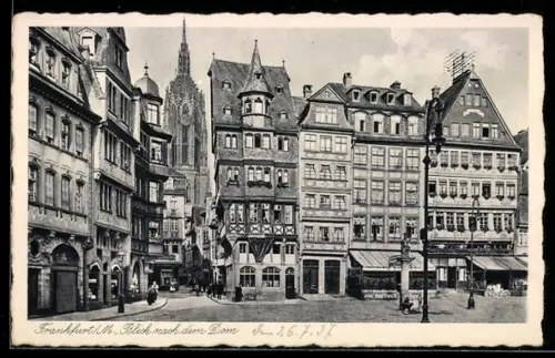 AK Alt-Frankfurt, Blick nach dem Dom