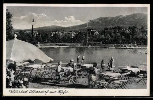 AK Olbersdorf, Volksbad mit Töpfer