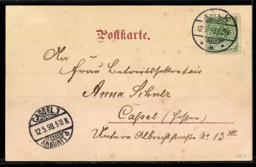 AK Köln, Dom, Gross St. Martin, Rheinpanorama