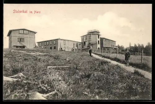 AK Stöberhai im Harz, Gebäudeensemble auf dem Stoberhai