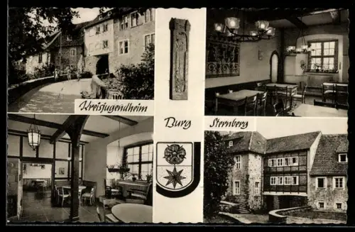 AK Bösingfeld-Linderhofe /Lippe, Burg Sternberg, Kreisjugendheim, Innenansichten