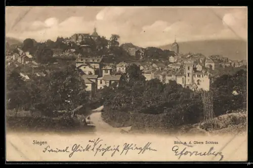 AK Siegen, Blick auf das Obere Schloss