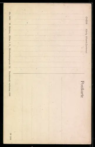 AK Oybin, König-Albert-Denkmal