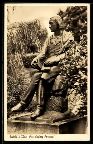 AK Eisfeld i. Thü., Otto-Ludwig-Denkmal
