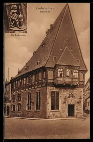 AK Goslar a. Harz, Brusttuch, Die Butterhanne