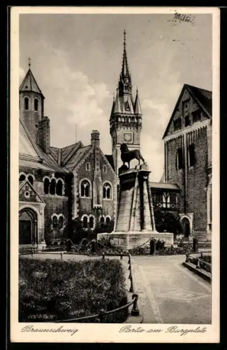 AK Braunschweig, Partie am Burgplatz