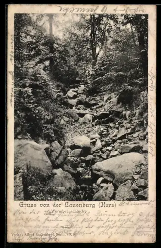 AK Lauenburg /Harz, Wurmbachschlucht