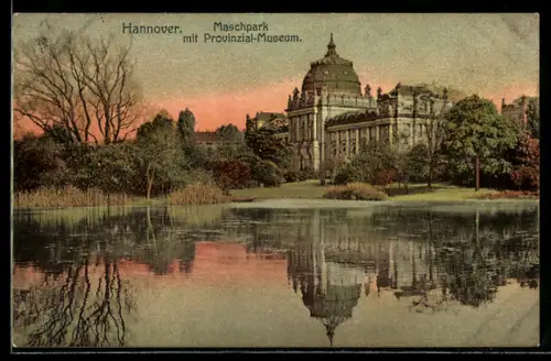 AK Hannover, Maschpark, Provinzial-Museum
