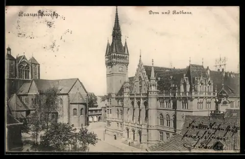 AK Braunschweig, Dom und Rathaus