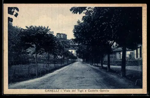 AK Canelli, Viale dei Tigli e Castello Gancia