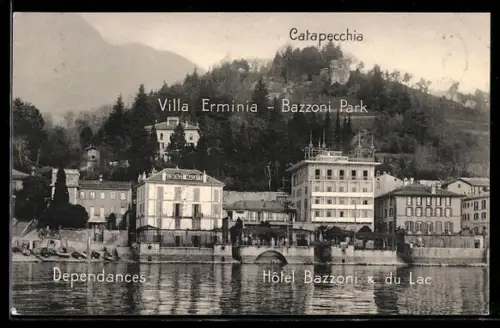 AK Tremezzo /Lac de Como, Hôtel Bazzoni et du Lac, Villa Erminia, Bazzoni Park