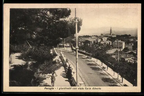 AK Perugia, I giardinetti con viale Carlo Alberto
