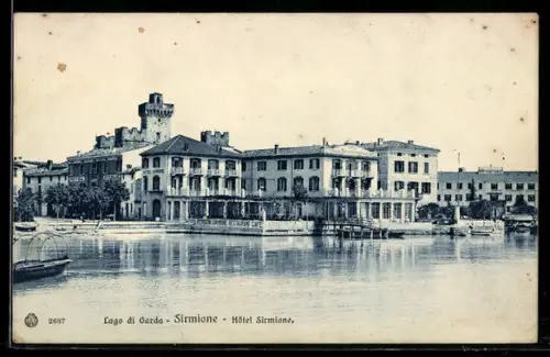 AK Sirmione /Lago di Garda, Hôtel Sirmione e panorama sul lago