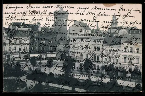 AK Cottbus, Kaiser-Wilhelm-Platz, Spremberger Tor