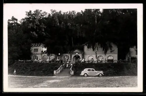 AK Buckow /Märk. Schweiz, Restaurant Fischerkehle am Schermützelsee