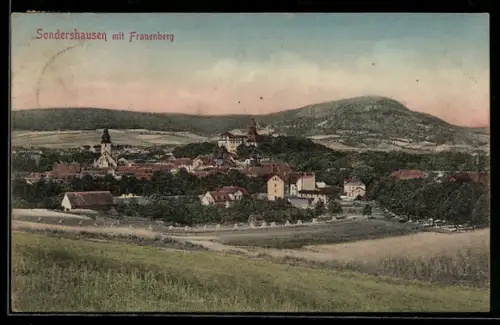 AK Sondershausen, Frauenberg, Stadtansicht