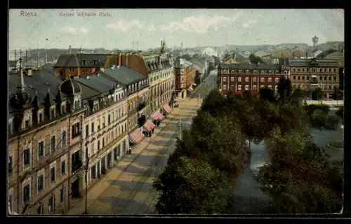 AK Riesa, Kaiser Wilhelm Platz