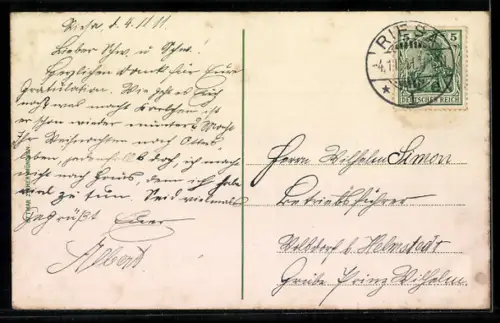 AK Riesa, Landungsplatz der Dampfschiffe