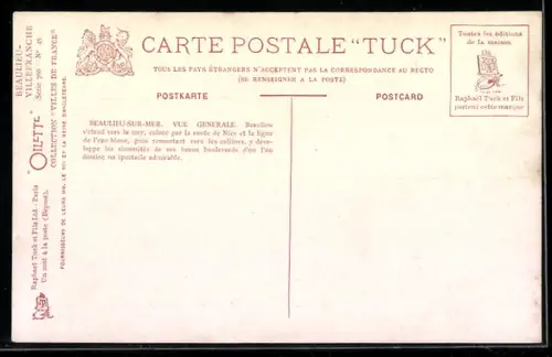 AK Beaulieu-Sur-Mer, Vue Generale