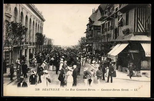 AK Deauville, La Rue Gontant-Biron