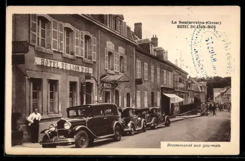 AK La Souterraine /Creuse, Hôtel du Lion D`or, M. Lacote Fils, Propr.