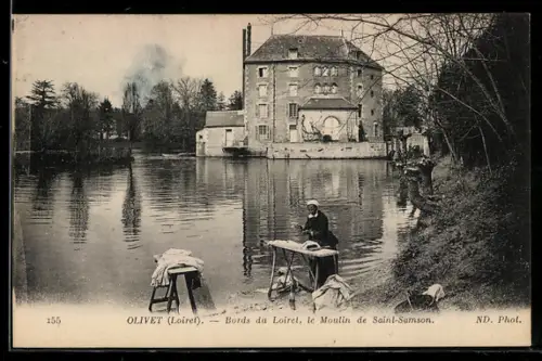 AK Olivet /Loiret, Bords du Loiret, le Moulin de Saint-Samson