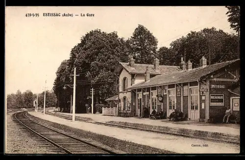 AK Estissac /Aube, La Gare