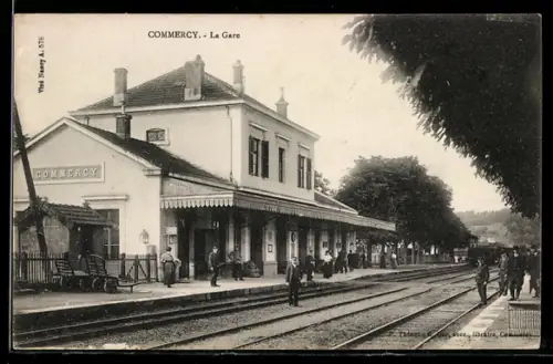 AK Commercy, La Gare, Bahnhof