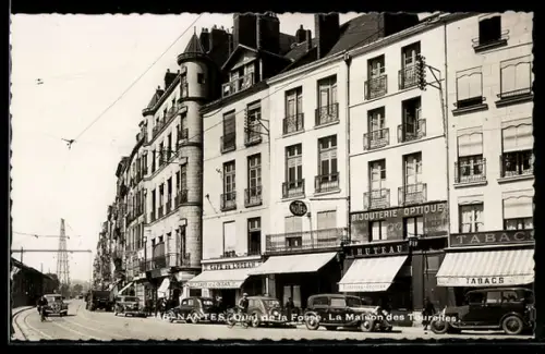 AK Nantes, Quai de la Fosse, la Maison des Tourelles, Bijouterie Optique