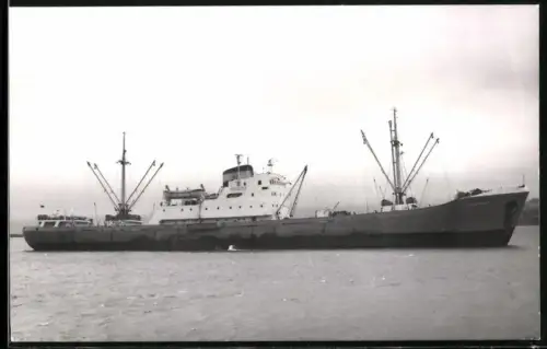 Fotografie Sowjetisches Frachtschiff Indigirka von 1956 in Seitenansicht