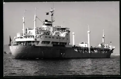 Fotografie Sowjetisches Tankschiff Kegums aus Riga in Heckansicht
