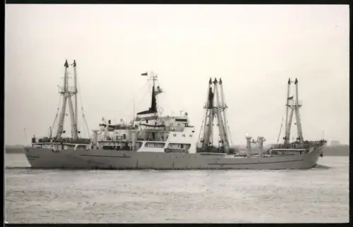 Fotografie Sowjetisches Frachtschiff Lomonosovo in Fahrt