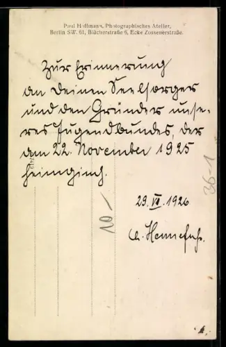 Foto-AK Geistlicher in Robe 1926