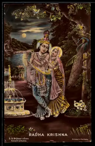 AK Radha Krishna, Krishna und eine Dame