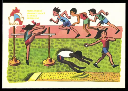 AK Kinder verschiedener Nationalitäten treten im Sport gegeneinander an