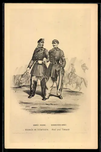 AK Schweizer Armee, Arzt und Tierarzt, Uniform