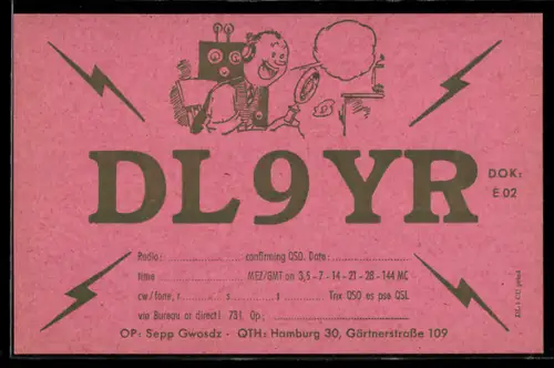 AK Hamburg, Radio DL9YR, Sepp Gwosdz