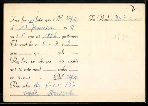 AK Mülheim /Ruhr, Radio DL6CP, Heinrich Rüsing