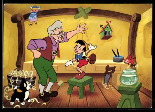 AK Pinocchio bekommt seinen Namen von Gepetto