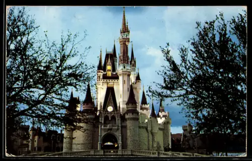 AK Walt Disney World, Cinderella Castle, Fantasyland, Evening sets