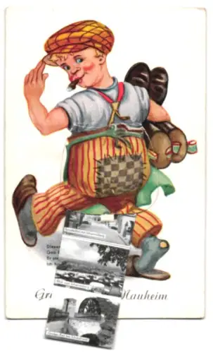 Leporello-AK Bad Nauheim, Medizinisches Institut, Sprudelhof mit Johannesberg, Herzforschungsinstitut, Kurhaus