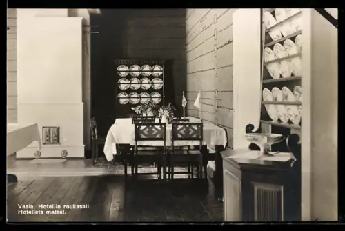 AK Vaala, Hotellin roukasali, Speisesaal im Hotel, Innenansicht