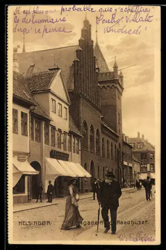 AK Helsingor, Stengade med Raadhuset