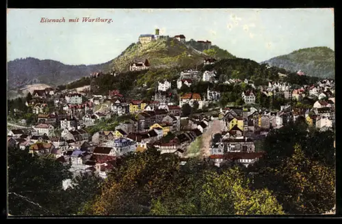 AK Eisenach, Wartburg, Ortsansicht