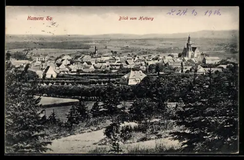 AK Kamenz /Sa., Ortsansicht vom Hutberg
