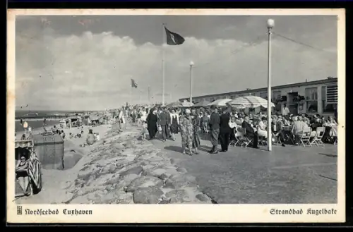 AK Cuxhaven, Nordseebad, Strandbad Kugelbake