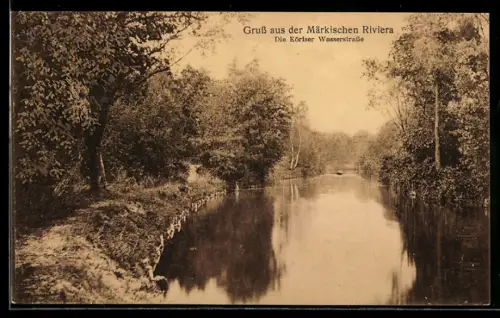 AK Gross Köris, Die Köriser Wasserstrasse