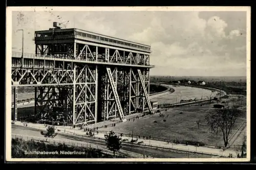 AK Niederfinow, Schiffshebewerk mit Umgebung